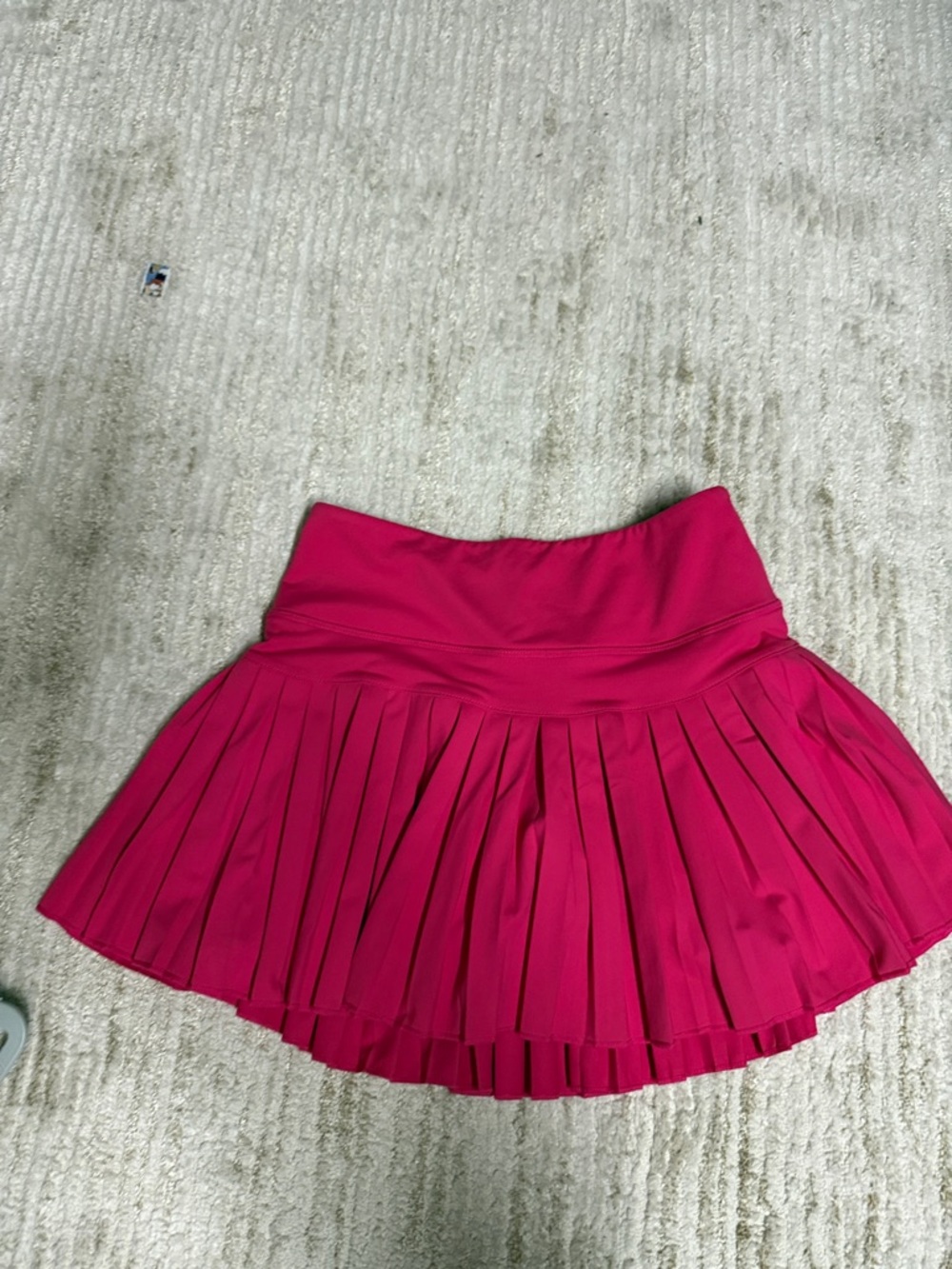 Pleated Active Midi Skirt in Fuchsia Pink